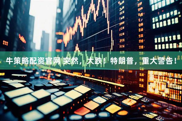 牛策略配资官网 突然，大跌！特朗普，重大警告！